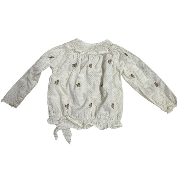 Janie‎ And Jack Girls Smocked Yorkie Embroidered Dog Top 18 to 24 mon - Picture 1 of 7